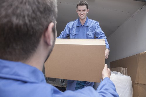 Furniture pick-up service for a Friern Barnet home with bulky items ready for collection