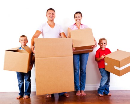 Commercial moving team preparing office relocation in Friernbarnet