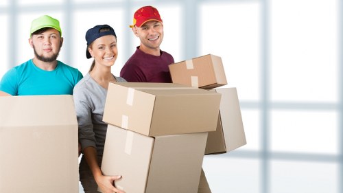 Local removals vehicle supporting a house move in Friernbarnet