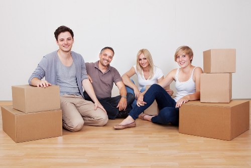 Professional unpacking support setting up a kitchen in a North London home