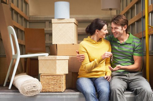 Packing and moving office furniture for a local business relocation