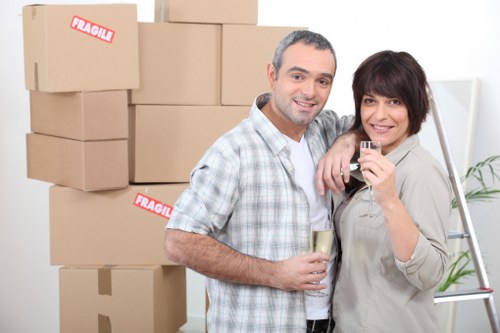 Protective handling of large furniture items during a local move