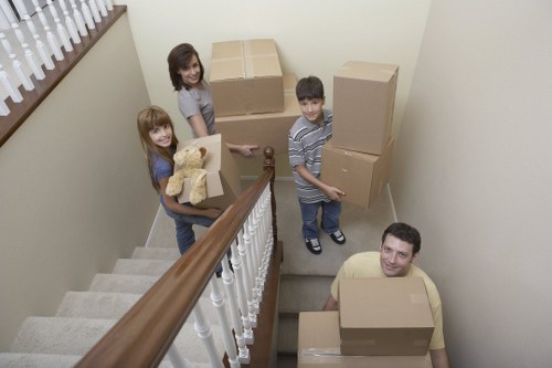 Packing and handling office furniture during a local relocation